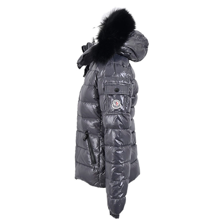 モンクレール MONCLER ダウンジャケット BADYFUR 906 4685825 68950 グレー レディース