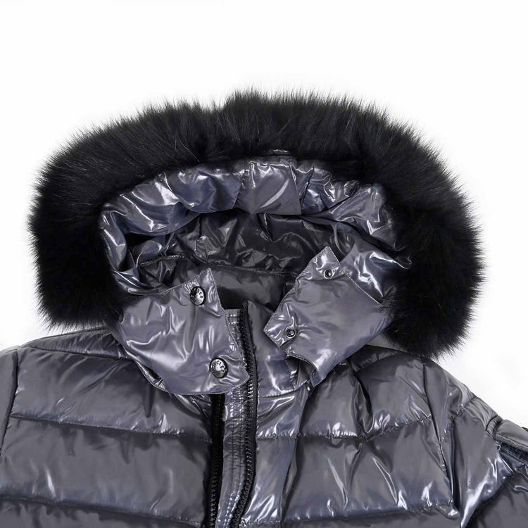 モンクレール MONCLER ダウンジャケット BADYFUR 906 4685825 68950 グレー レディース