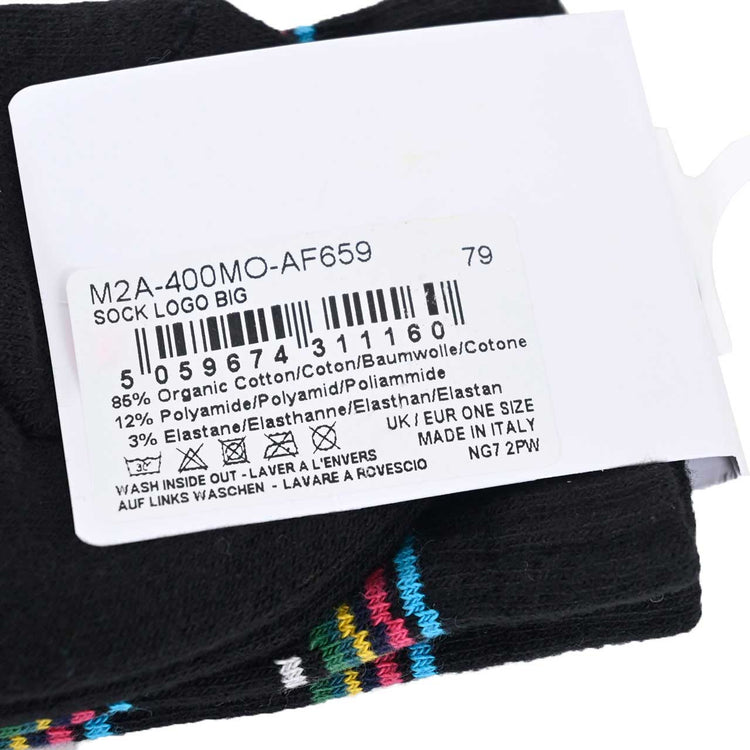 PS Paul Smith 襪子 SOCK LOGO BIG M2A400MOAF659 79 黑色 2022 秋冬 男士 [特價] 