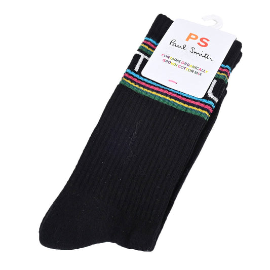 PS Paul Smith Socks SOCK LOGO BIG M2A400MOAF659 79 Black 2022 Autumn/Winter Men's [SALE] 