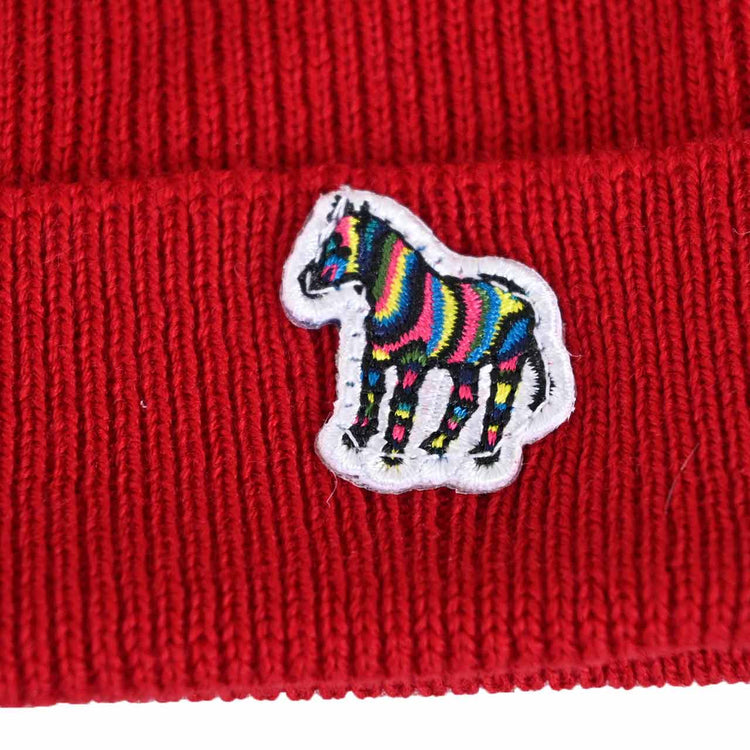 ピーエス　ポール・スミス PS Paul Smith キャップ MEN BEANIE ZEBRA M2A383MKJZEBRA 25 レッド 2022年秋冬 メンズ