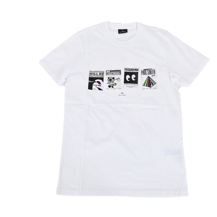 ピーエス　ポール・スミス PS Paul Smith Tシャツ M2R 010R JP3434 01 ホワイト 2022AW メンズ 【SALE】