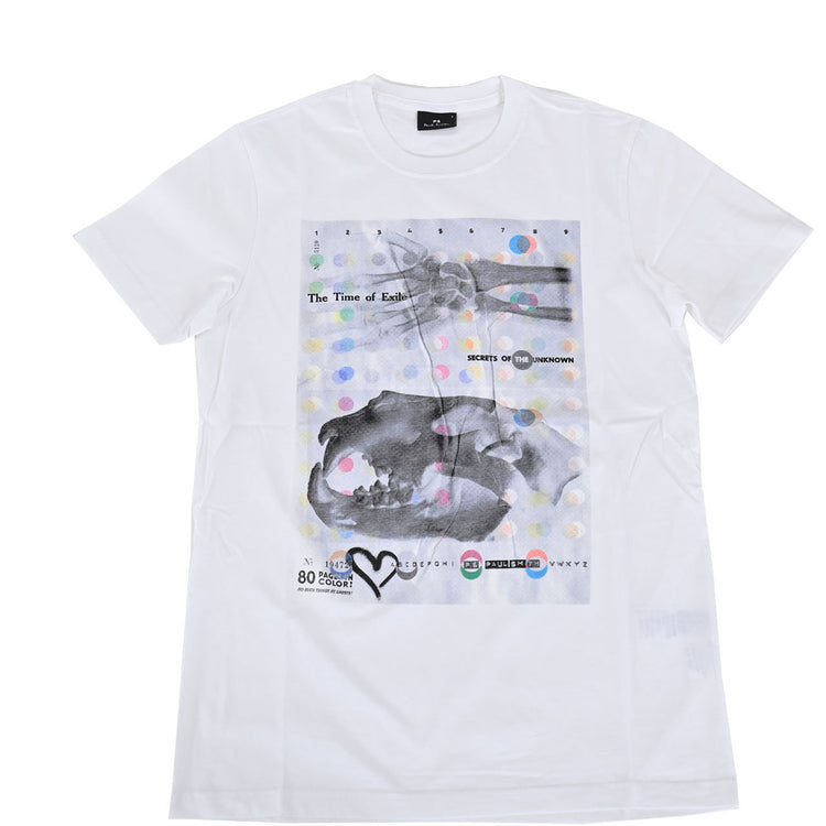 ピーエス　ポール・スミス PS Paul Smith Tシャツ M2R 010R JP3446 01 ホワイト 2022AW メンズ 【SALE】