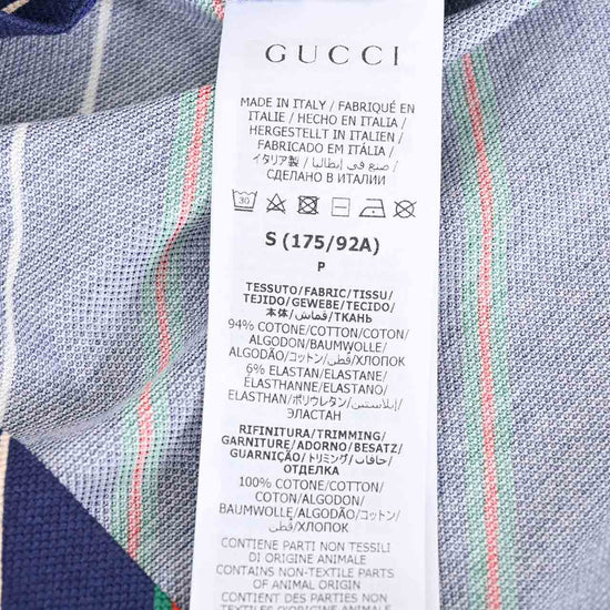 グッチ GUCCI ポロシャツ 717391 XJEWI4672 ネイビー 2023SS メンズ