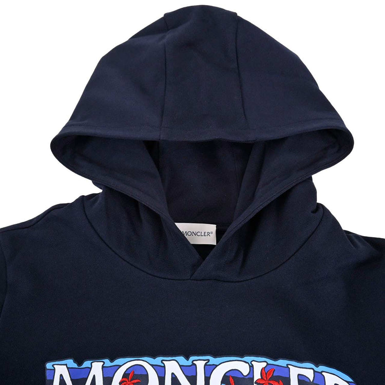 モンクレール MONCLER スウェットパーカー 8G000 28 809AG 778 ネイビー 2023SS レディース 【ラスト1点 12Aサイズ】