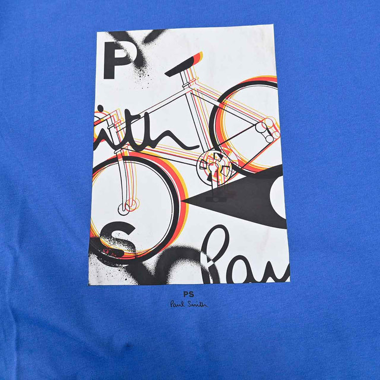 ポールスミス PAUL SMITH Tシャツ REG FIT BICYCLE M2R 011R KP3832 44H ブルー 2023SS メンズ 【SALE】