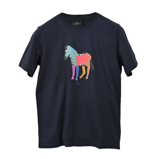 PAUL SMITH T-shirt REG FIT ZEBRA COLS M2R 011R KP3848 49 Navy 2023SS Men's [SALE] 