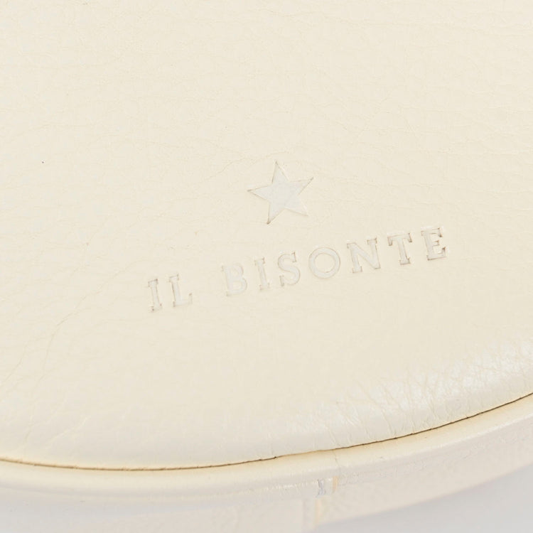 IL BISONTE Shoulder Bag, Round, Circular, BCR328PV0001, WH178B, White, 2023SS, Women's 