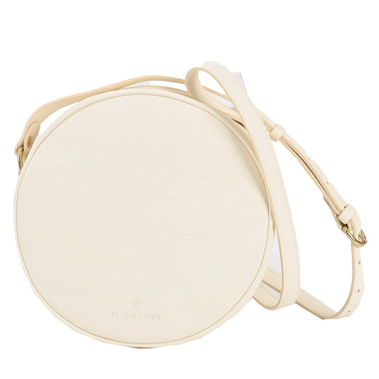 IL BISONTE Shoulder Bag, Round, Circular, BCR328PV0001, WH178B, White, 2023SS, Women's 