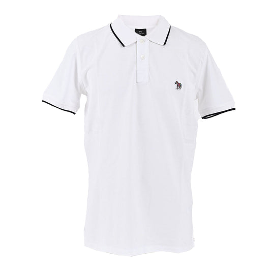 PS Paul Smith Polo 衫 BADGE COLLAR TIPPING M2R 151LZ K21580 01 白色 2023SS 男款 [促銷] 