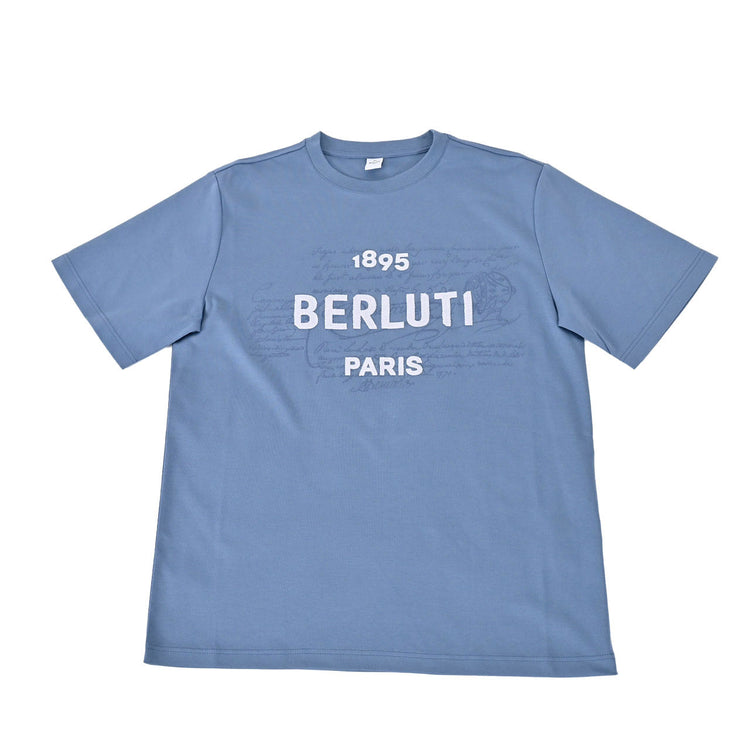 ベルルッティ BERLUTI Tシャツ R24JRS96 002 668 ブルー 2023SS メンズ 【SALE】