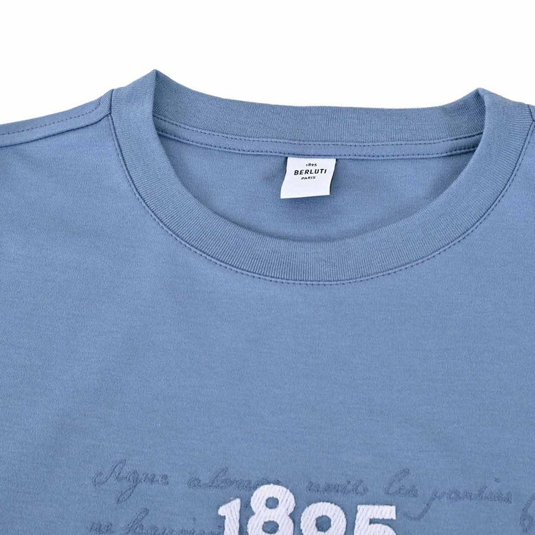 BERLUTI T-shirt R24JRS96 002 668 Blue 2023SS Men's [SALE] 