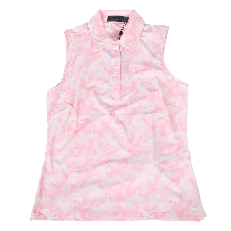 ジーフォア G FORE ポロシャツ PINK CAMO COOLING G4LF23K861D CAMEO ピンク レディース ゴルフ