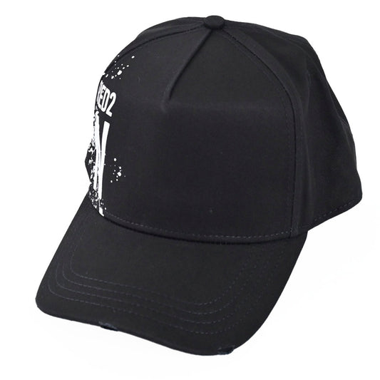 DSQUARED2 Cap BCM0790 05C00001 Icon Splash M063 Black 2024SS Men's 