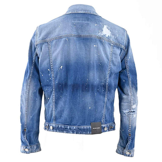 ディースクエアード DSQUARED2 デニムジャケット S74AM1463 S30789 Dan Jean Jacket 470 ブルー 2024年春夏新作 2024SS メンズ  プレゼント ギフト