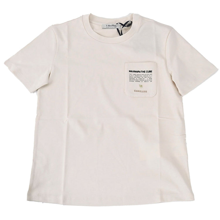 エス マックスマーラ S MAX MARA Tシャツ SAX 24199710216 016 ベージュ 2024年春夏新作 2024SS レディース