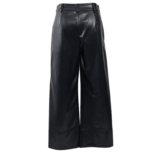 S MAX MARA Eco Leather Pants SOPRANO 24197810216 005 Black 2024SS Women's 