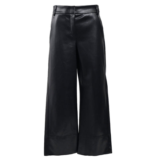 S MAX MARA Eco Leather Pants SOPRANO 24197810216 005 Black 2024SS Women's 