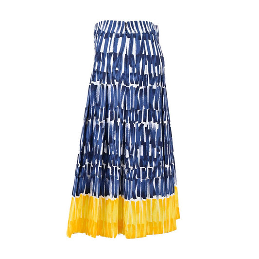 Max Mara Weekend Pleated Skirt MAXMARA WEEKEND Blue RIMA 51011157 