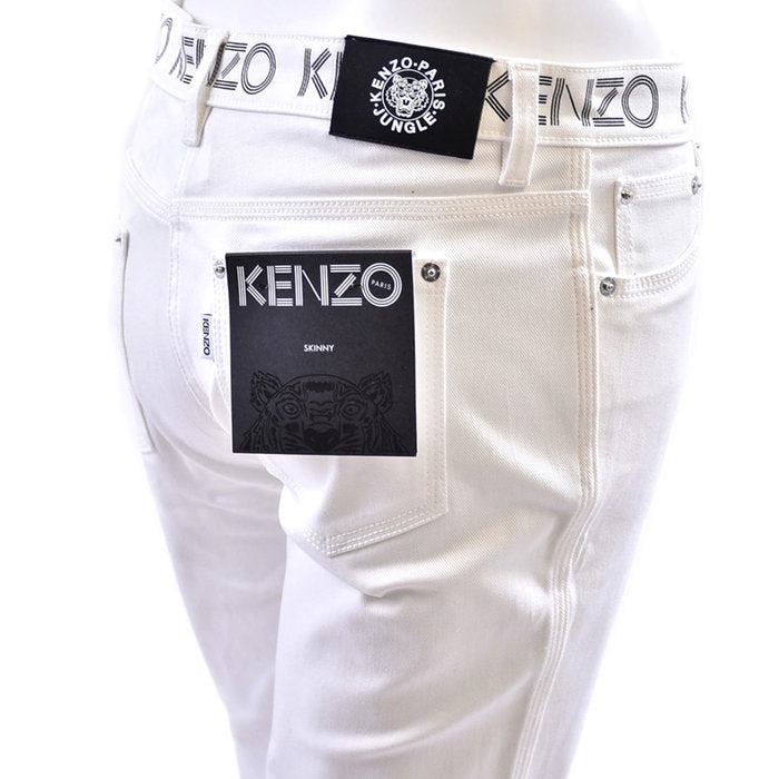 ケンゾー KENZO パンツ F752PA2506EH 01 ホワイト レディース 【ラスト1点 38サイズ】