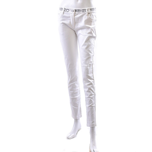 KENZO denim pants F752PA2506EH 01 white 40 