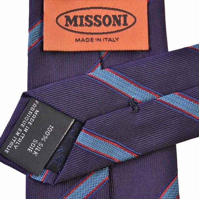 ミッソーニ ネクタイ MISSONI ブルー U 6297 0003