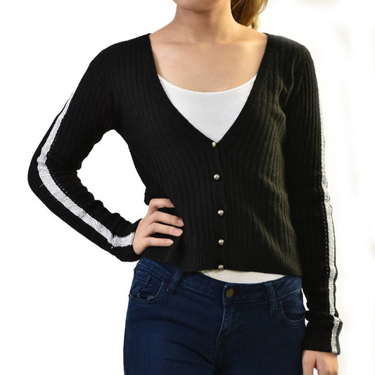 PATRIZIA PEPE Cashmere Blend Cardigan PATRIZIA PEPE Black 8M0527 A255K103 [SALE] 