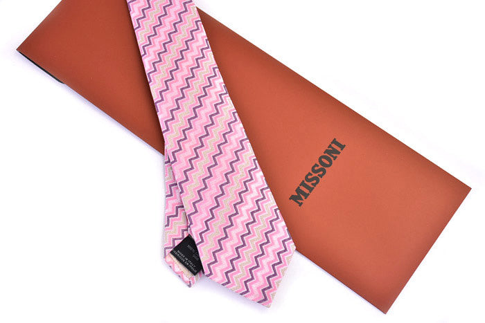 Missoni tie MISSONI pink 5868 4 