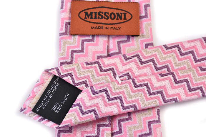 Missoni tie MISSONI pink 5868 4 